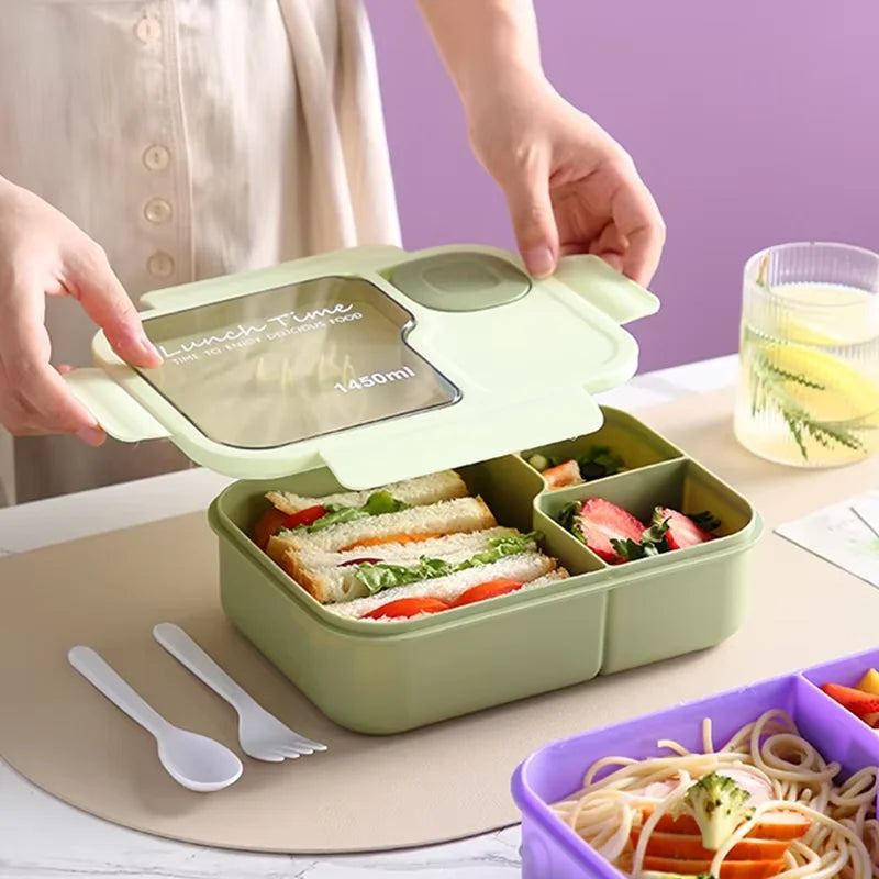 Kids Bento Lunch Box - Leakproof, Portable & Easy to Clean