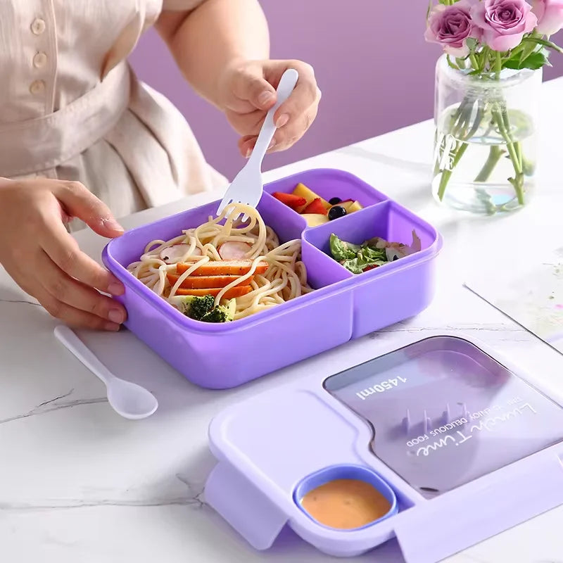 Kids Bento Lunch Box - Leakproof, Portable & Easy to Clean