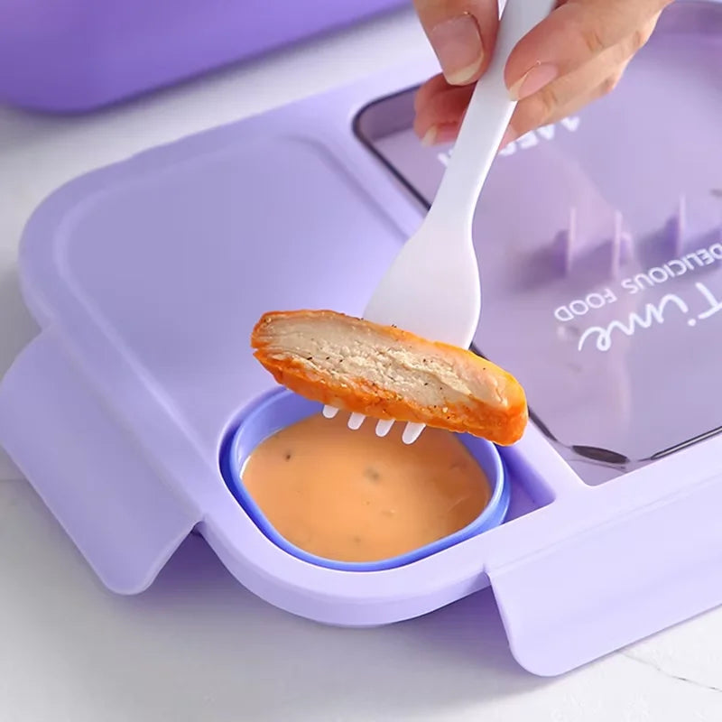 Kids Bento Lunch Box - Leakproof, Portable & Easy to Clean